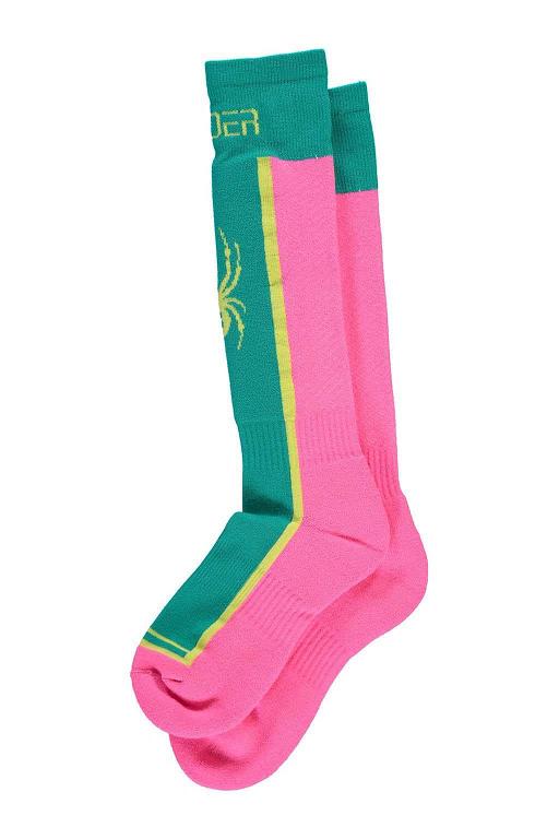 Calcetines Spyder Sweep Verdes Rosas Para Mujer Mexico MX37401